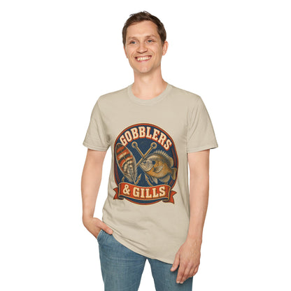 Gobblers & Gills Thanksgiving Fishing T-Shirt