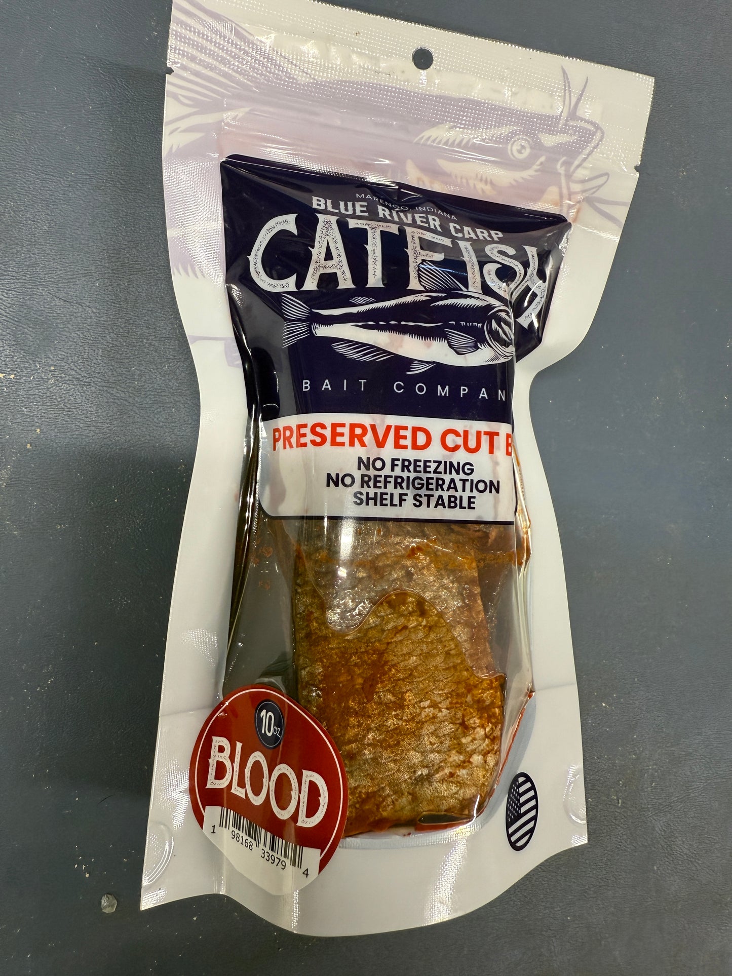 BRC - Catfish Cut Bait - 10oz Chunks - Package has at least 4 pieces of bait