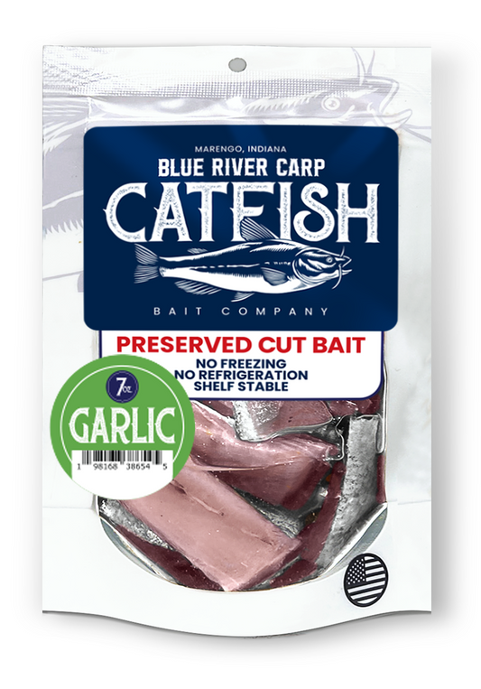 7oz Package (Nuggets) - Preserved "Real" Pre-Cut Fish Bait, Multiple Scents Available
