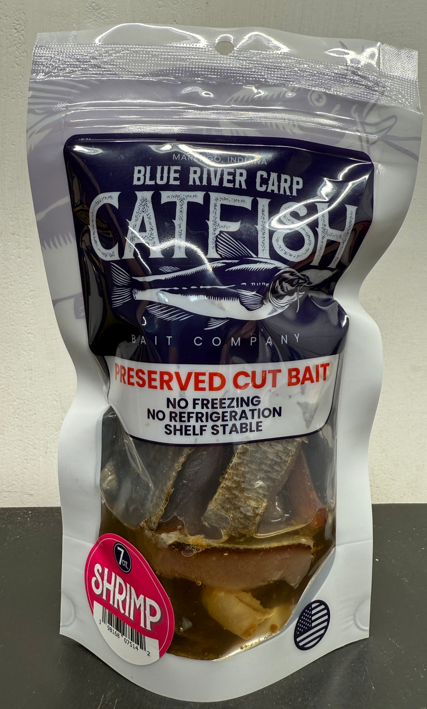 BRC - Catfish Cut Bait - 7oz Nuggets - Package has many pieces of bait